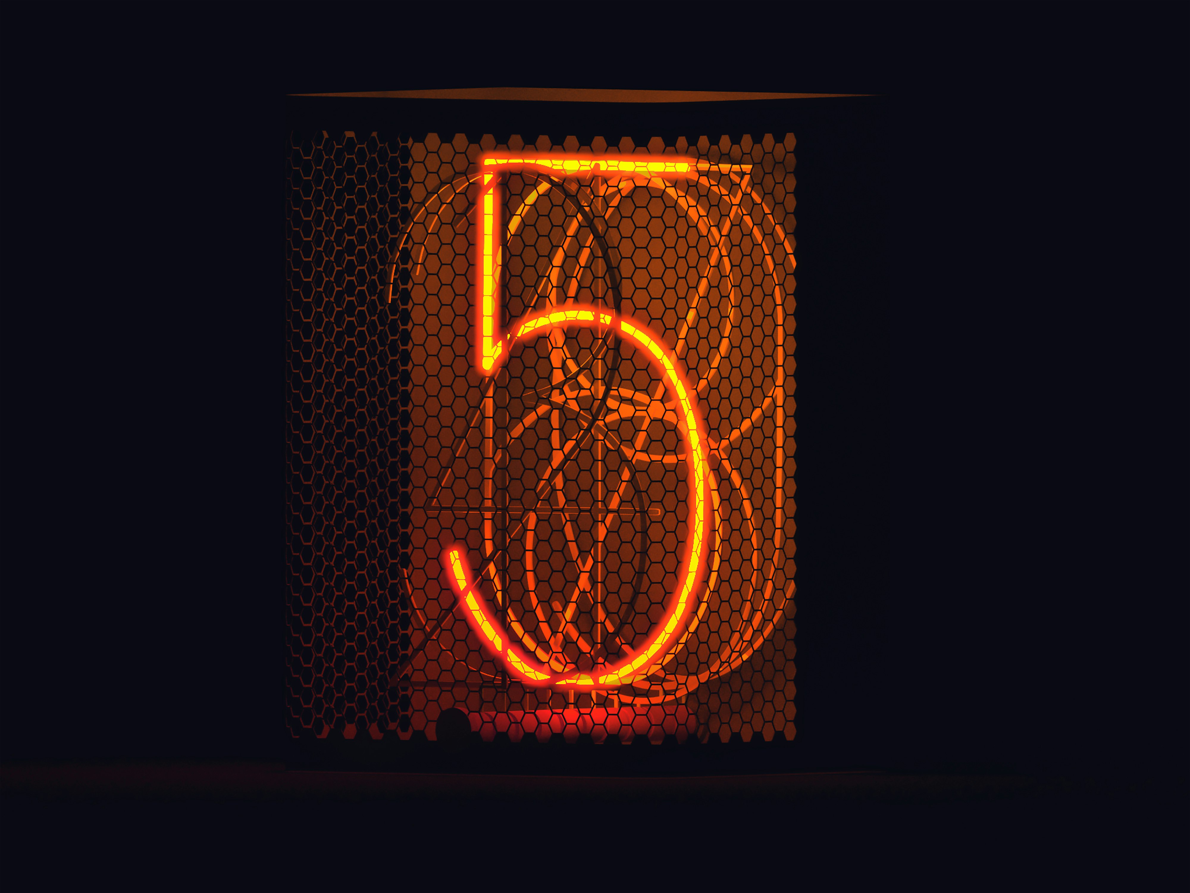 lighted number 5